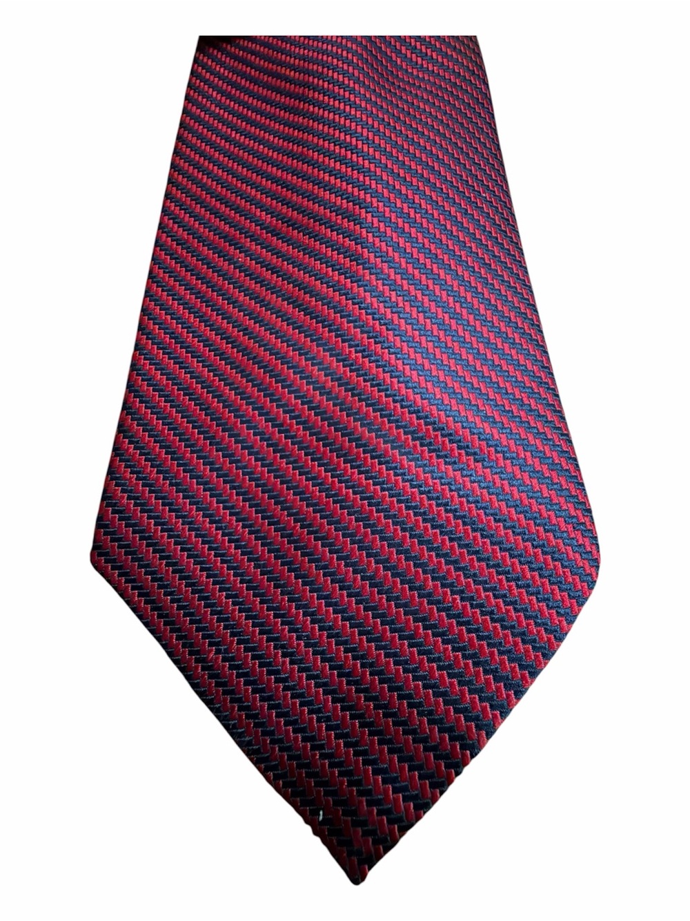 Dior Red and Black Micro-Pattern Men's Tie